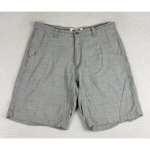 Mountain Khakis Shorts Men's 38x10‎ Gray Cotton Linen Blend Hiking Outdoor